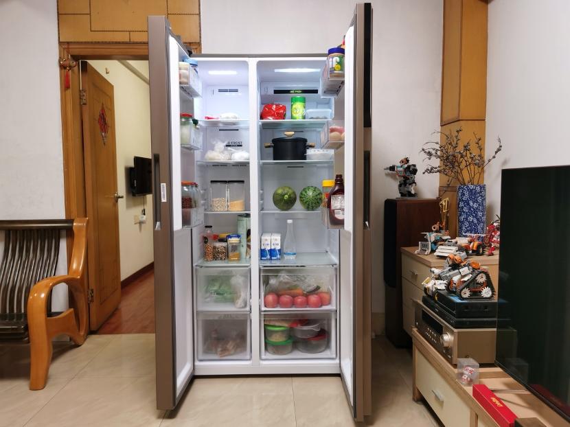 海尔冰箱473升净味,海尔595升变频风冷无霜冰箱