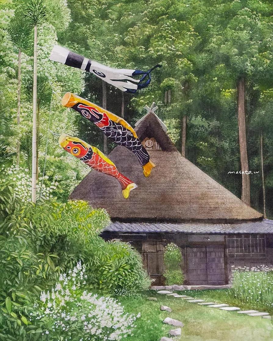 水彩大师笔下的花卉,简单唯美的水彩花卉