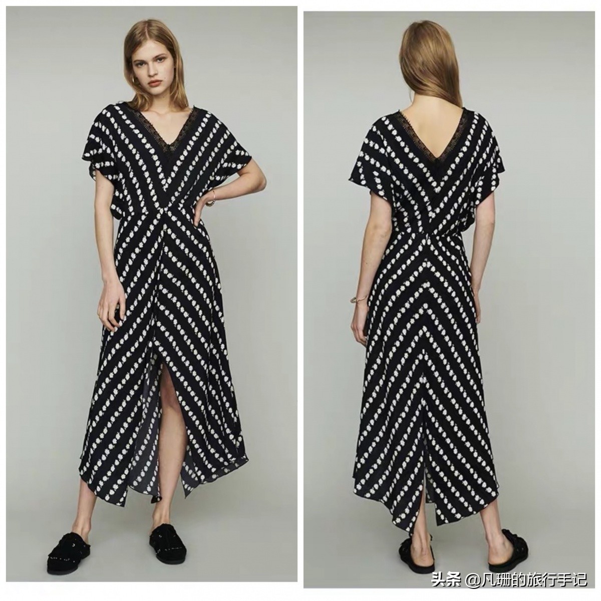 度假风绿色连衣裙,法式桔梗仙女裙​