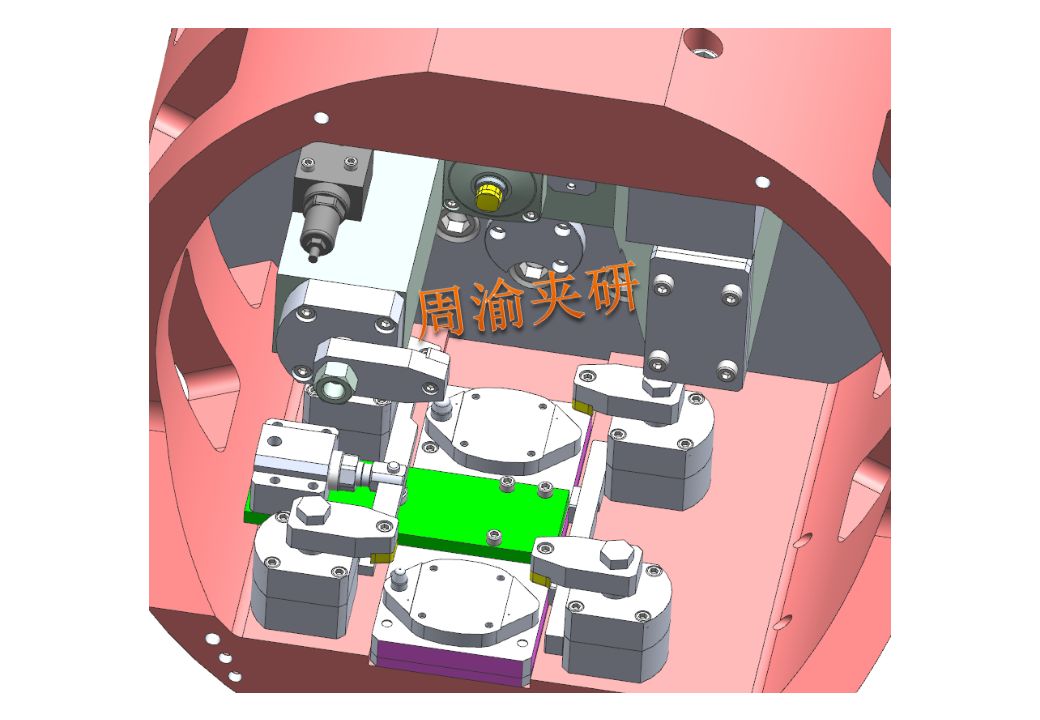 一种数控车床液压夹具,立式液压涨紧夹具