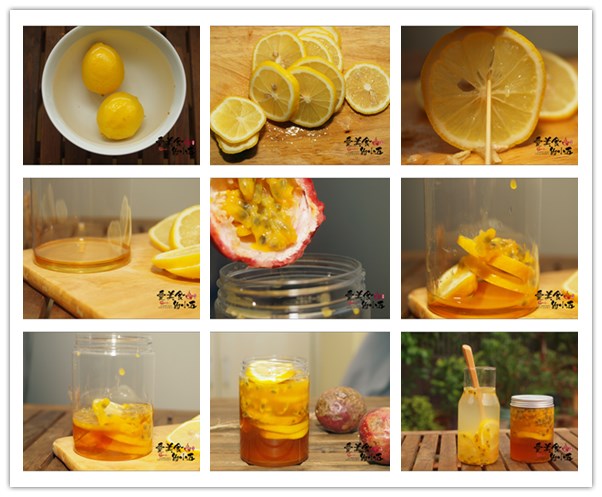 网红饮品百香果柠檬蜜,自制饮品百香果柠檬蜜