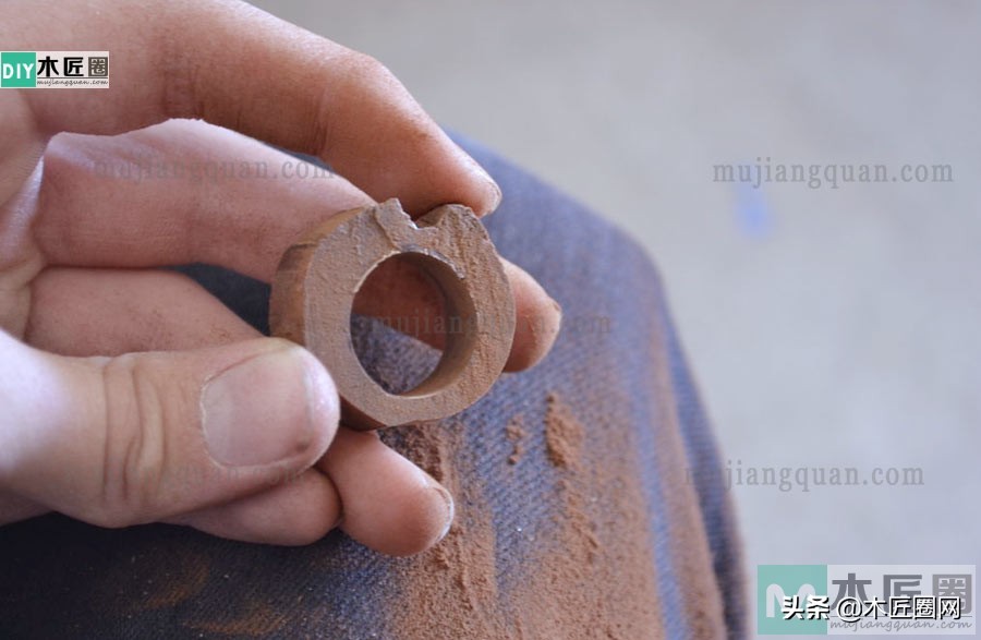 自制檀木戒指,木头雕刻戒指手工工具