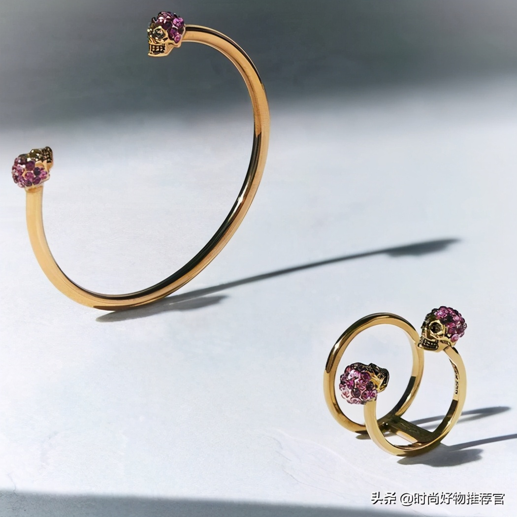 麦昆粉色包包,麦昆女包骷髅