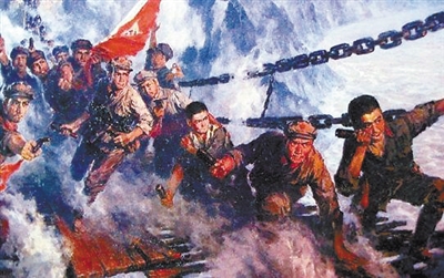 飞夺泸定桥抗日战争,长征飞夺泸定桥22名红军