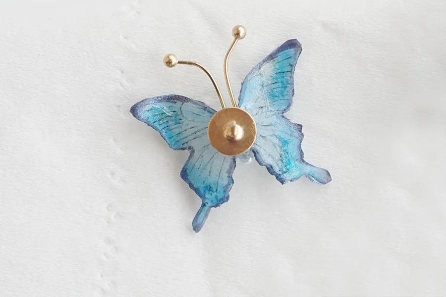 自制热缩片耳环古风,热缩片手工diy耳钉