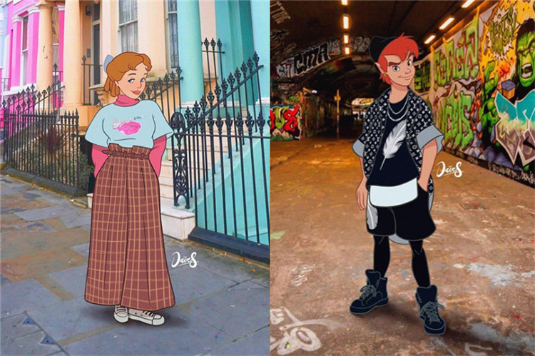 ins博主衣服改造,迪士尼gucci联名红毛衣搭配