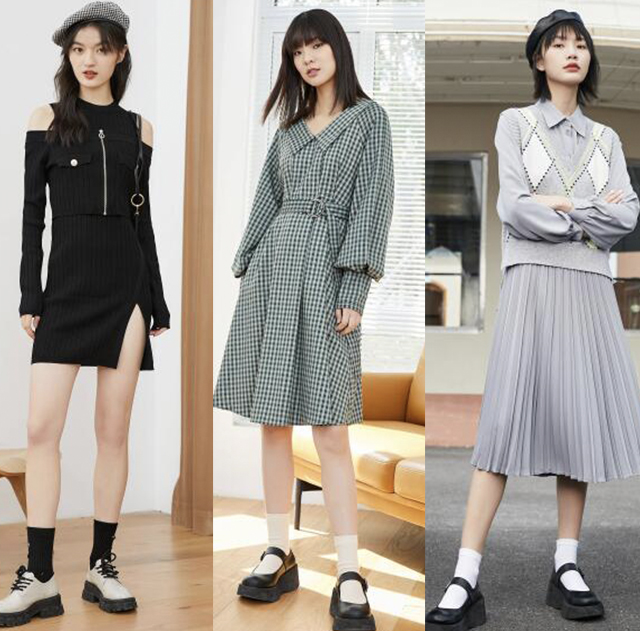 冬日穿搭内搭推荐女,冬日内搭连衣裙平价推荐