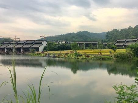 惠州宝藏级的度假村，水墨宋朝园林，乘船入住，瀑布，稻田，泳池