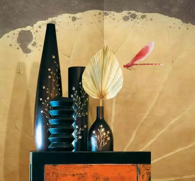 小刺绣墙布背景墙,电视背景墙布刺绣效果图