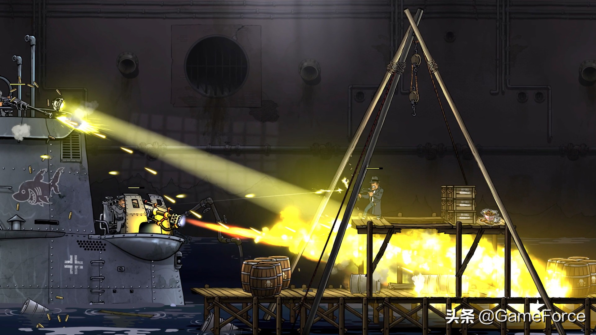 勇闯德军总部街机版闯关教学,枪血黑手党2评测