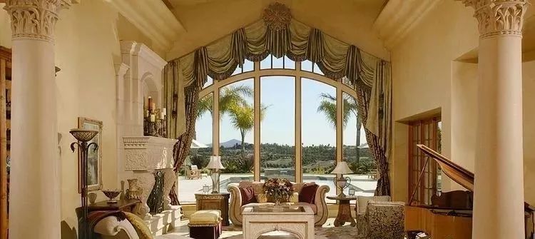 别墅窗帘的款式图片,别墅窗帘100个新款