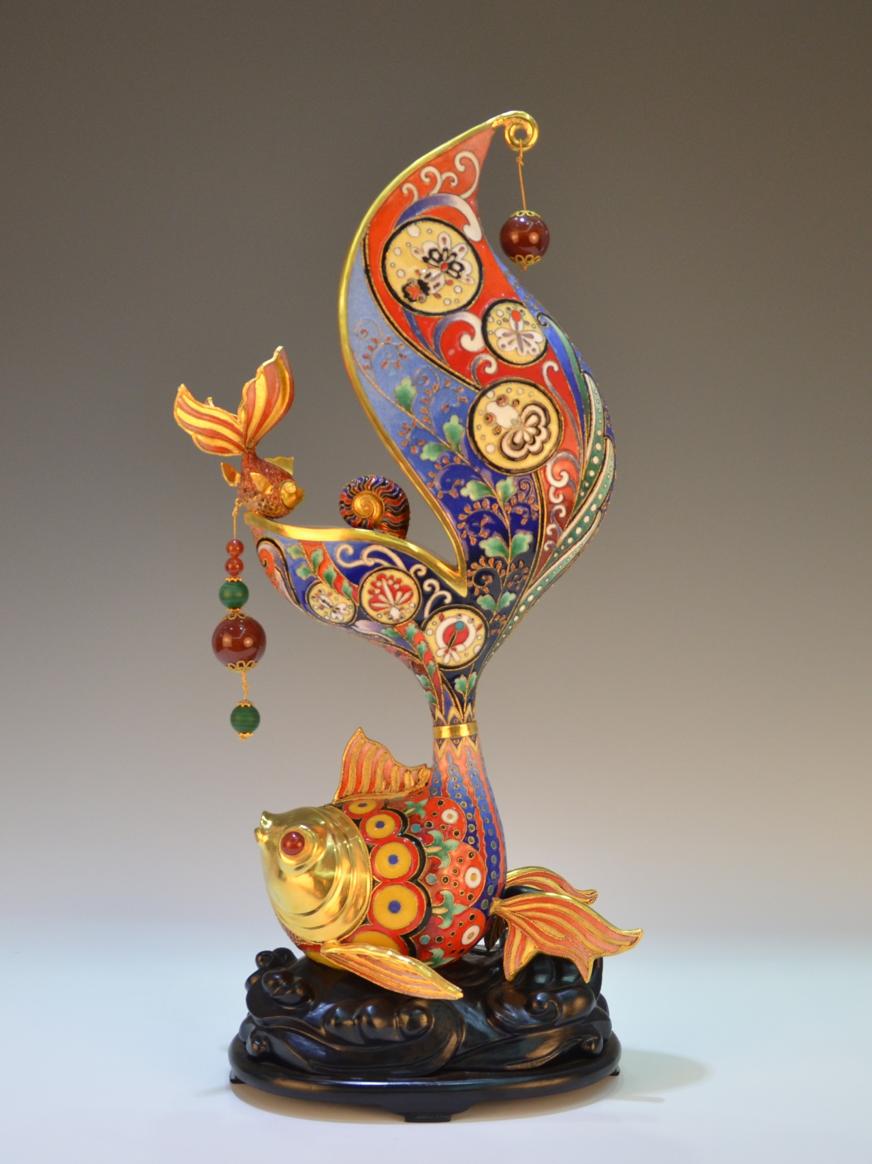 景泰蓝掐丝珐琅制作历史背景,非遗景泰蓝珐琅艺术