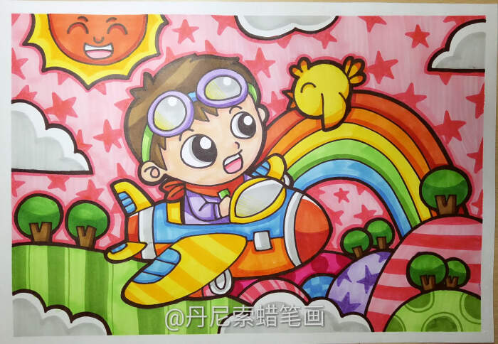 8-12岁儿童绘画范画,简单又好画的儿童画大全