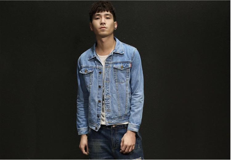 男生牛仔夹克小众高级,男生牛仔夹克高腰