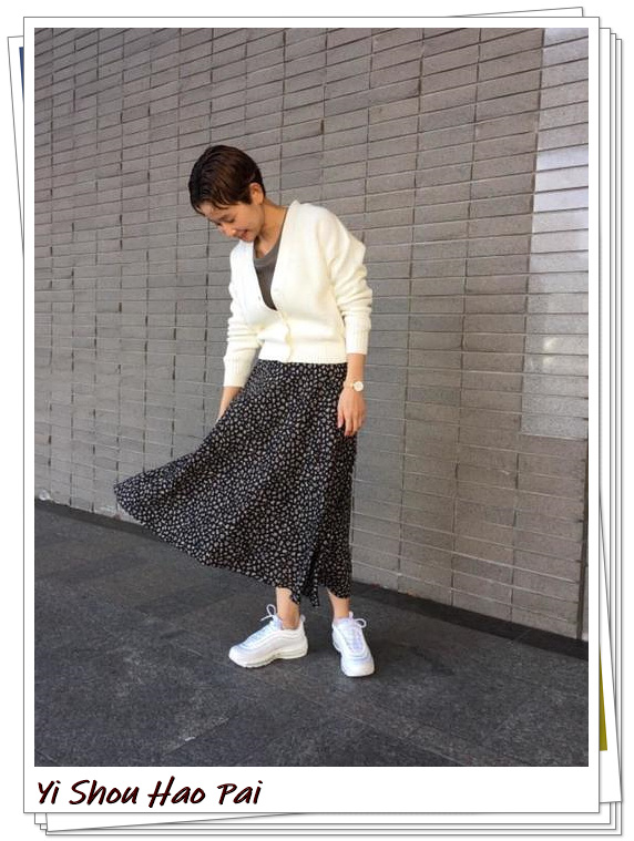 airmax配什么鞋好看,轻熟风搭配白色运动鞋