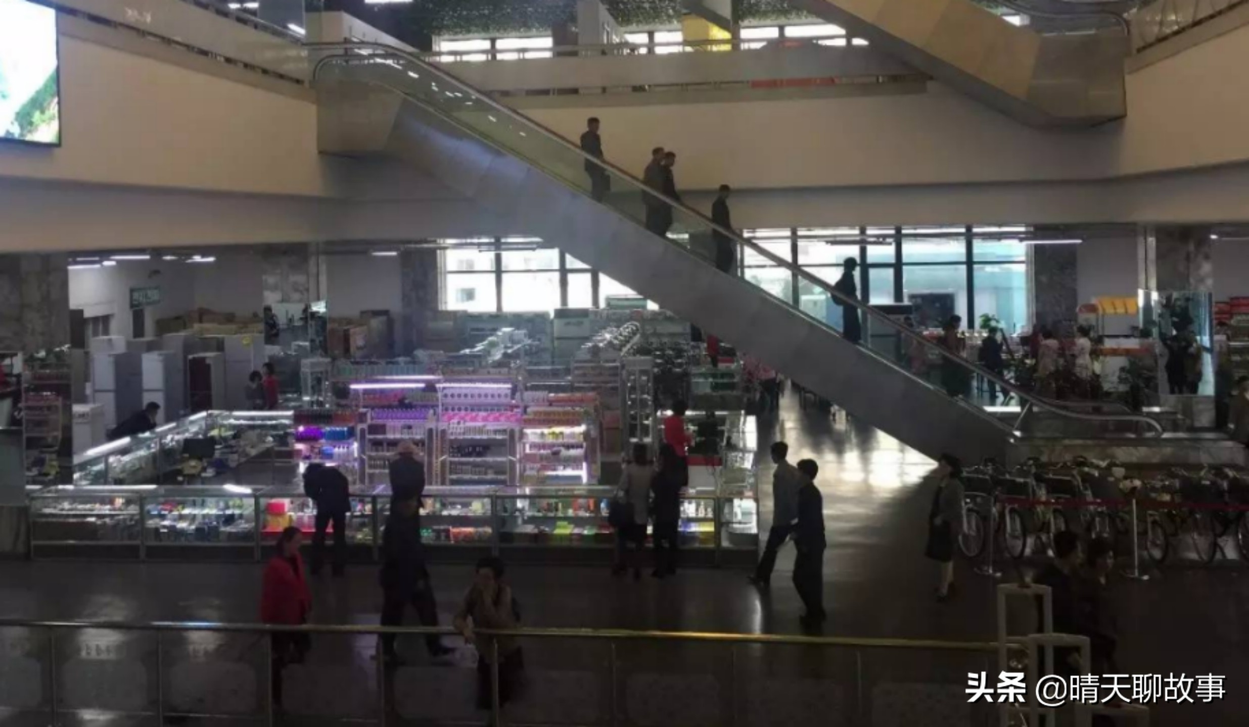 朝鲜街头的中国游客,朝鲜街头摊贩