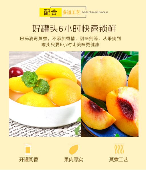 砀山黄桃罐头每提6盒超级好吃,砀山黄桃罐头本地一罐多少钱