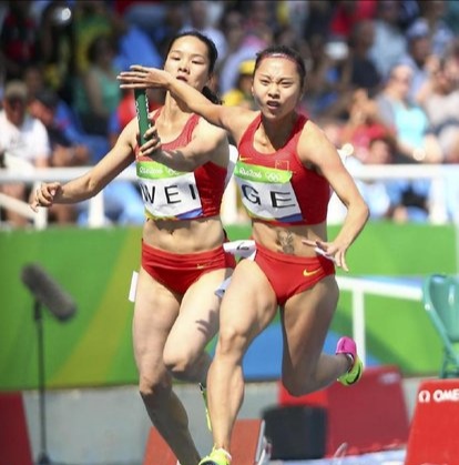 23岁短跑女神葛曼棋，为何比赛用布遮掩腰部？私密纹身是只梅花鹿