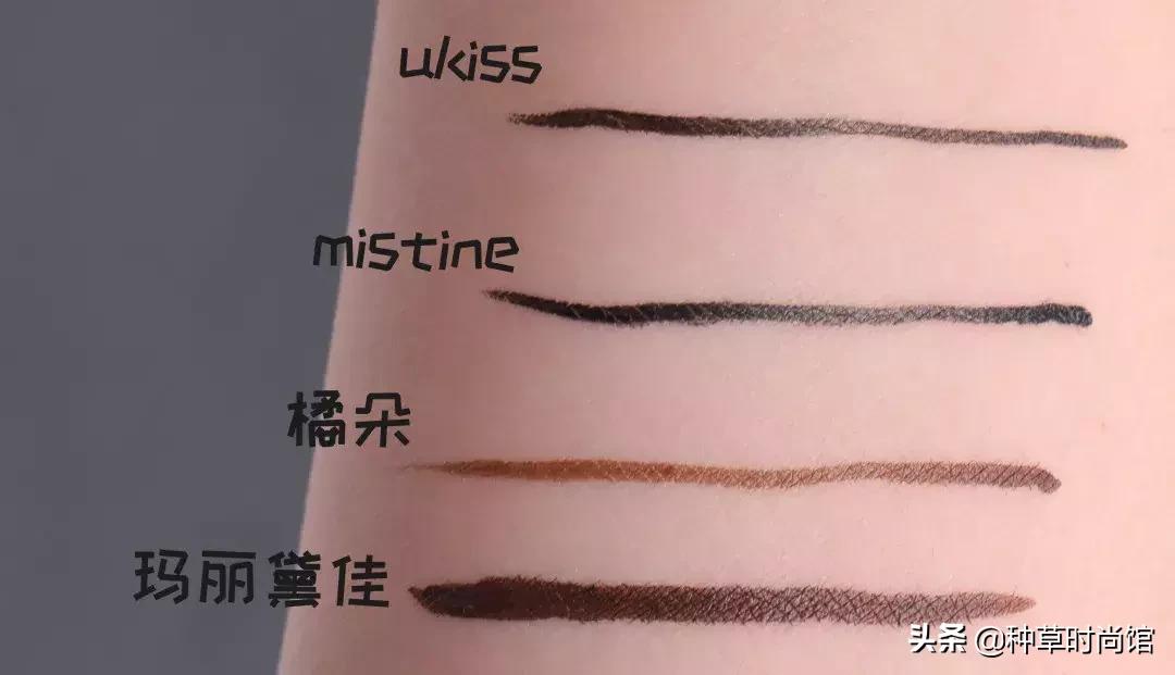 初学者如何使用kissme眼线笔,kissme眼线笔真实测评黑茶色