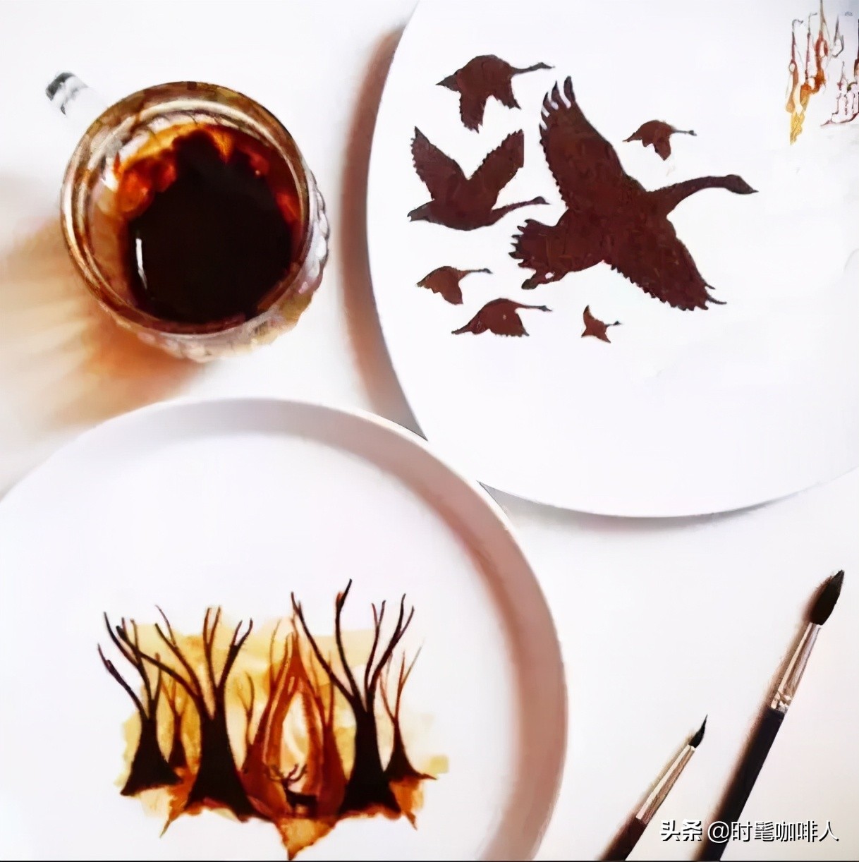 你的杯子里有星空,你的咖啡杯熟悉的气味