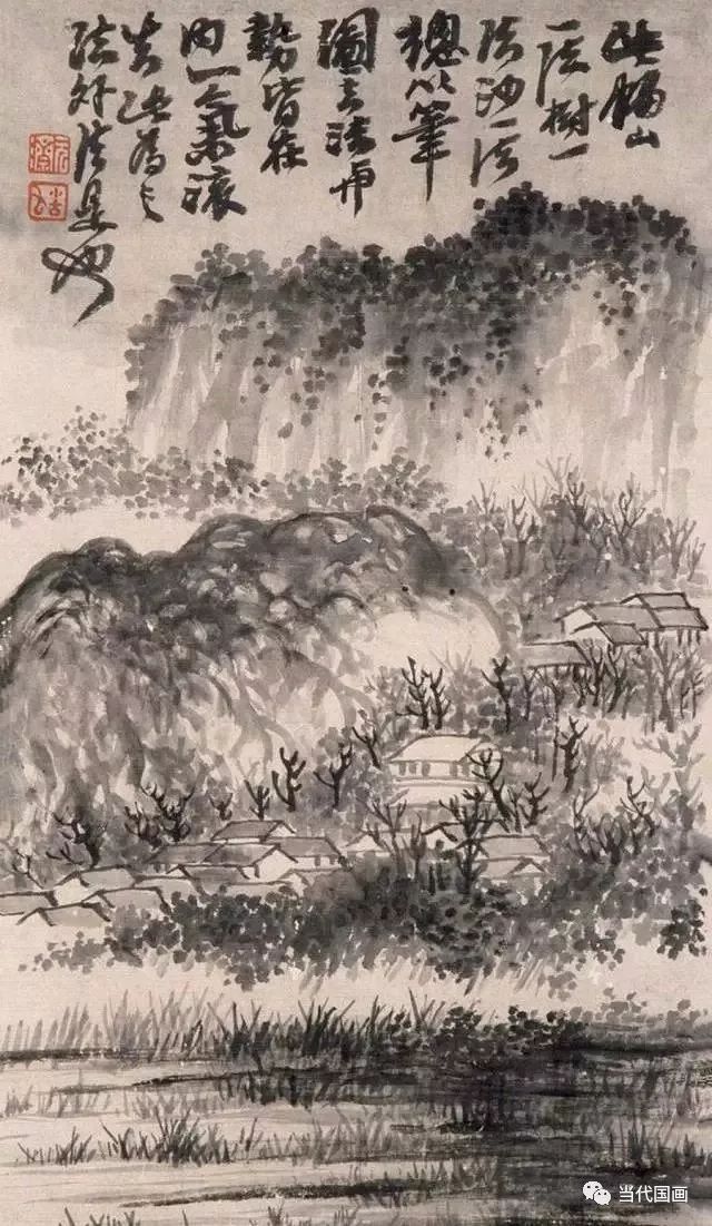 石涛山水画精品作品,石涛山水画高清大图临本