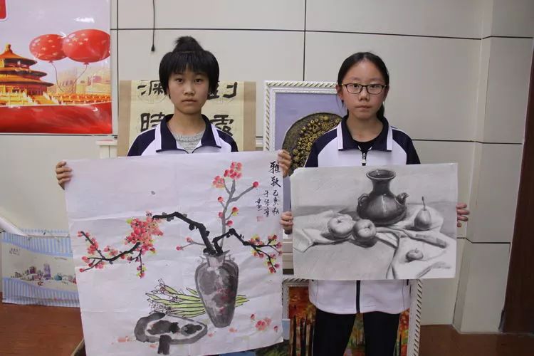 文明在我心中绘画五年级,德州五中校园文化节