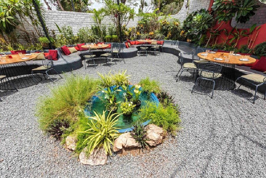 小资情调的花园餐厅,花园餐厅很美