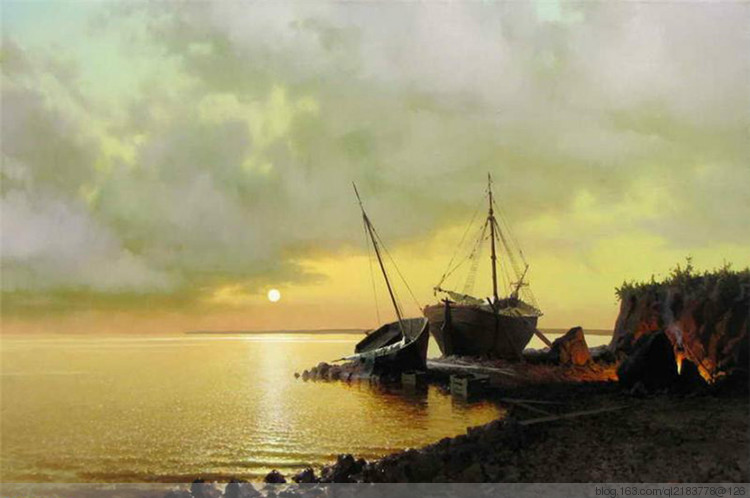 俄残荷罗斯油画风景70幅,俄罗斯画家的油画如诗如画美极了