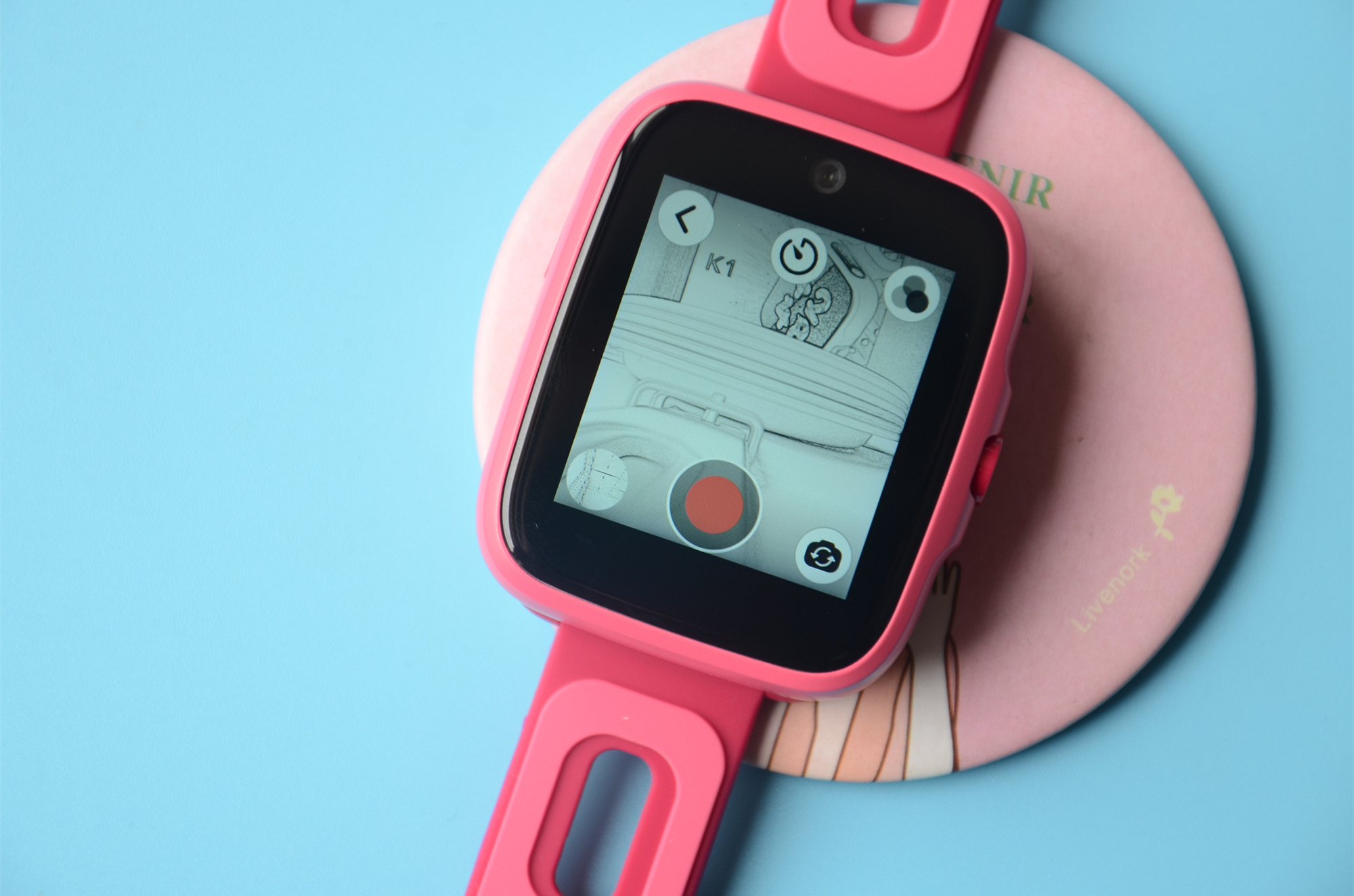 糖猫电话手表k1测评,双摄像头安卓手表