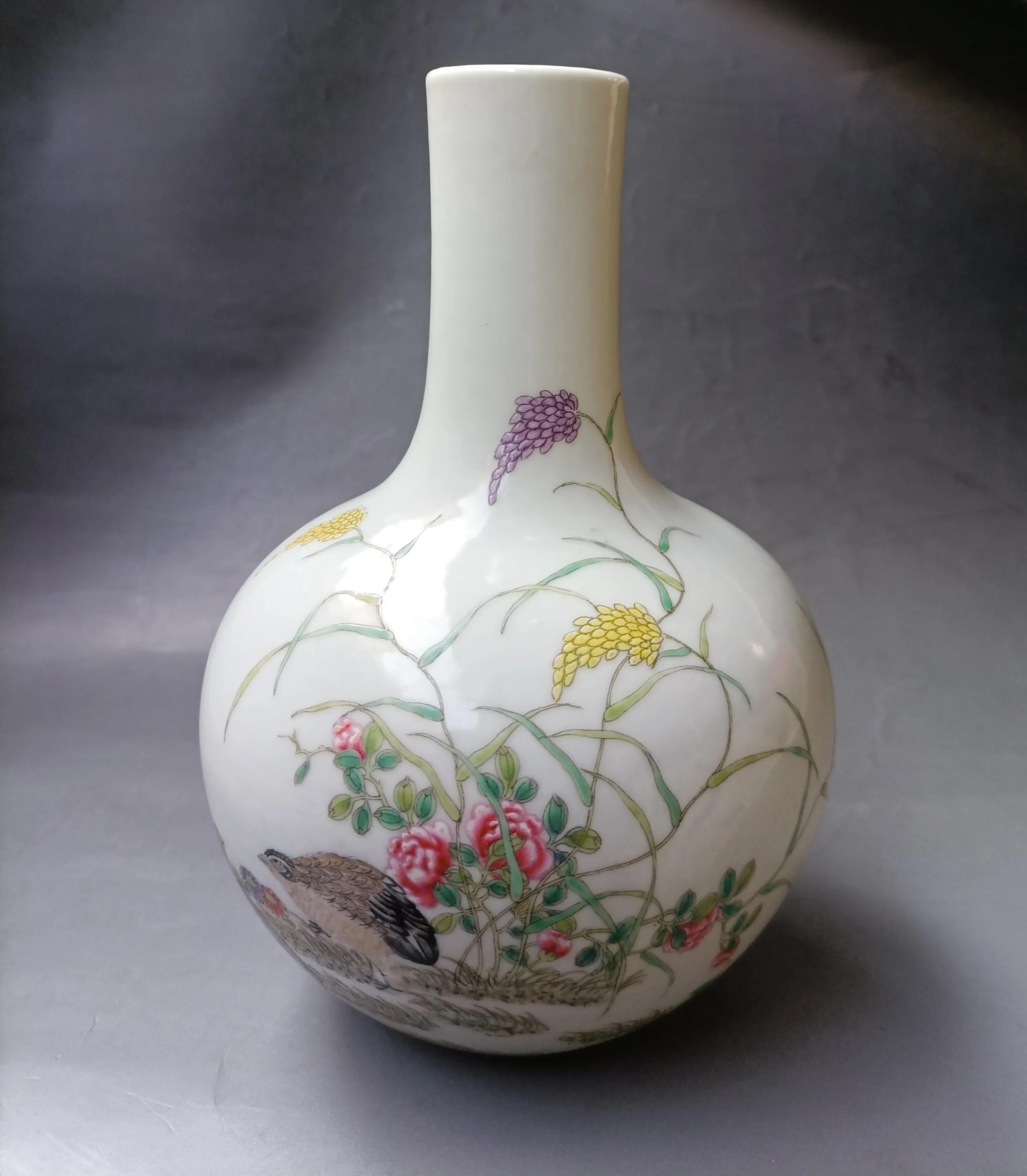 高档天球瓶,粉桃天球瓶