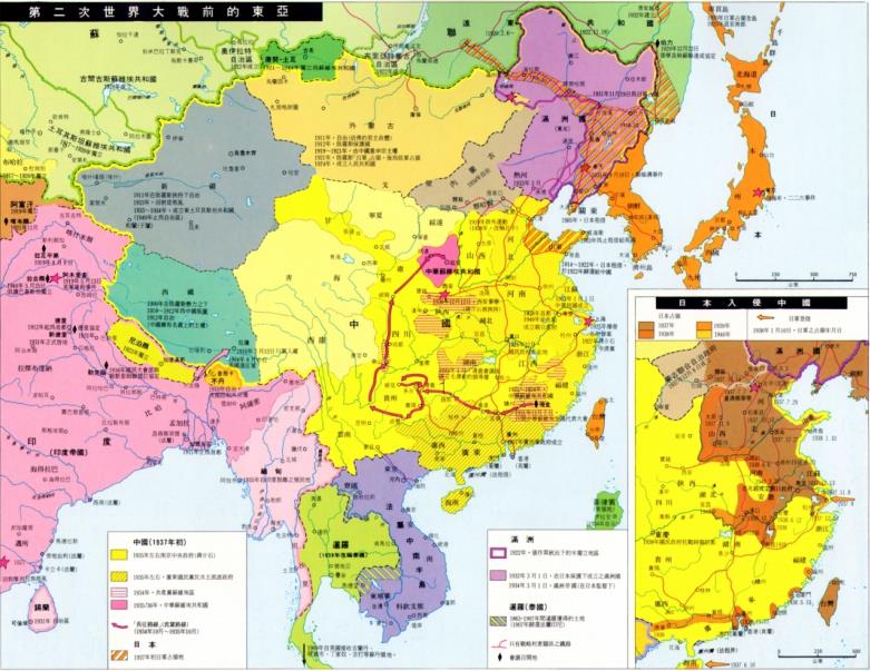 各个国家画的中国古代地图,中国历史地图常用底图