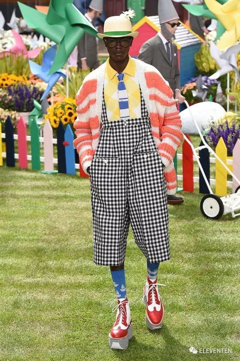thombrowne2018男装,ThomBrowne2018春夏男装闭场造型