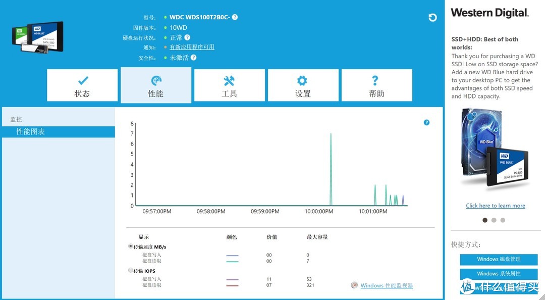 西部数据全新wdbluesn550评测,性价比高的中端机型