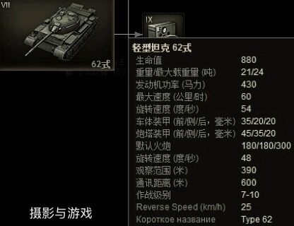坦克世界真正的神车,62式轻型坦克装甲