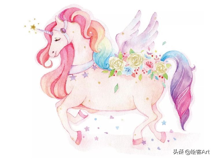 森系童话水彩插画课,水彩童话画图片大全