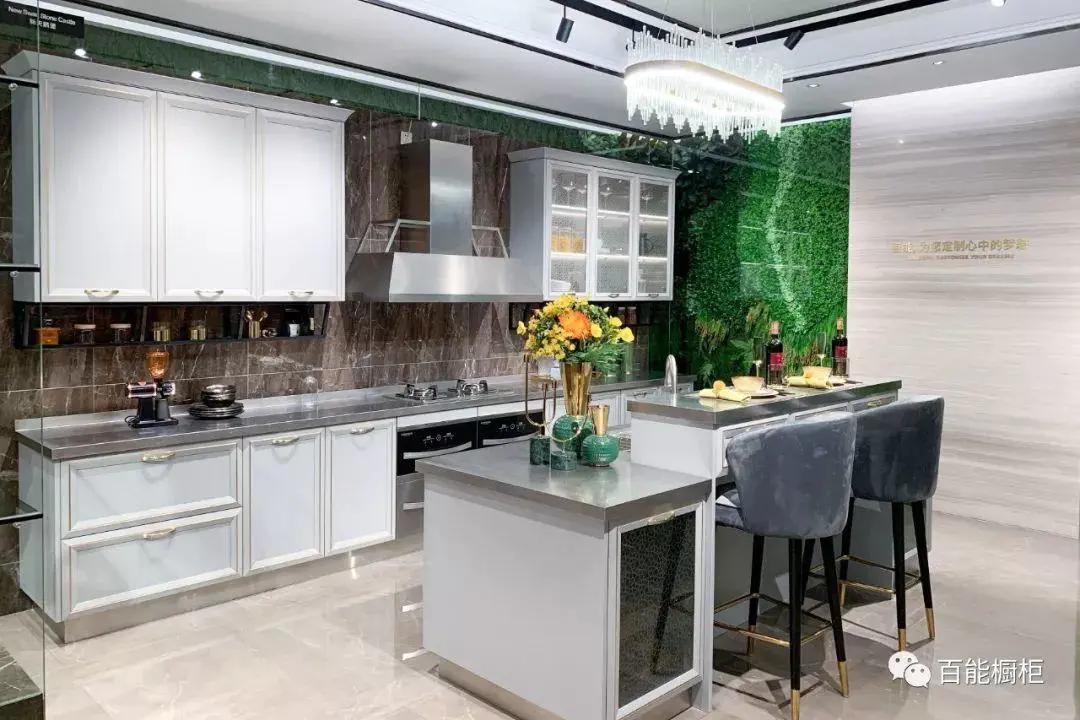 全屋定制百能不锈钢橱柜,全套不锈钢高端橱柜设计
