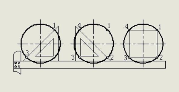 机械制图基本作图练习1,机械制图基础知识圆的画法