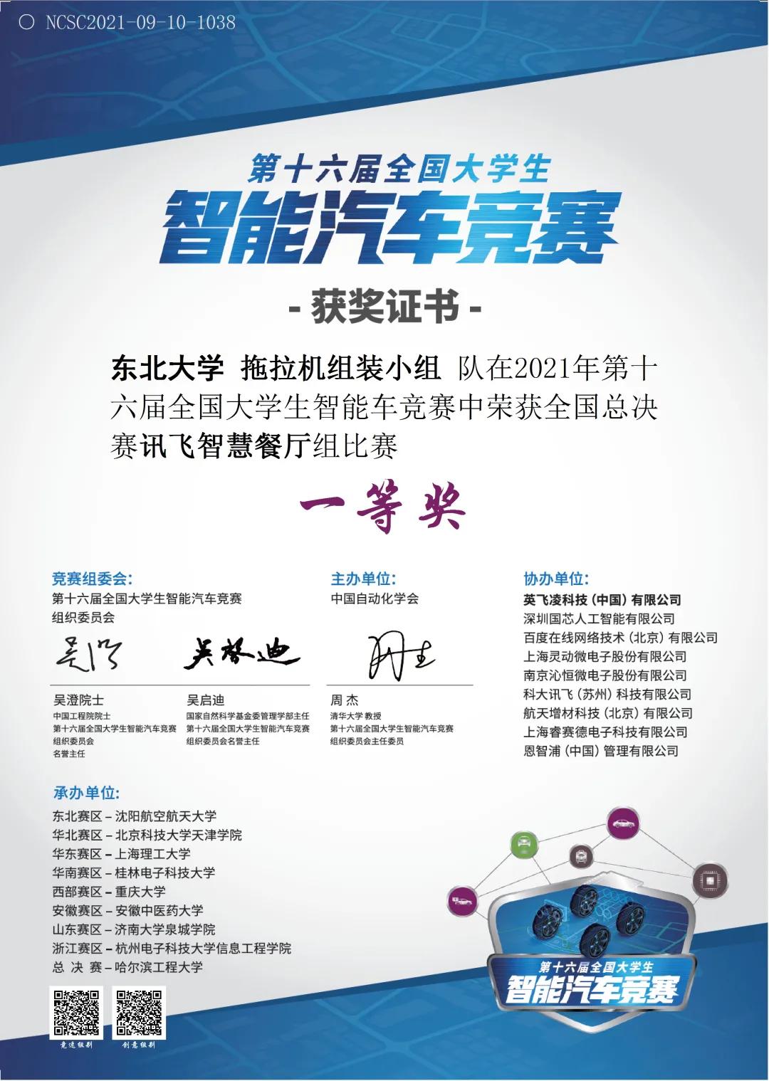 一冠一亚！时隔13年，东大智能车再创佳绩！