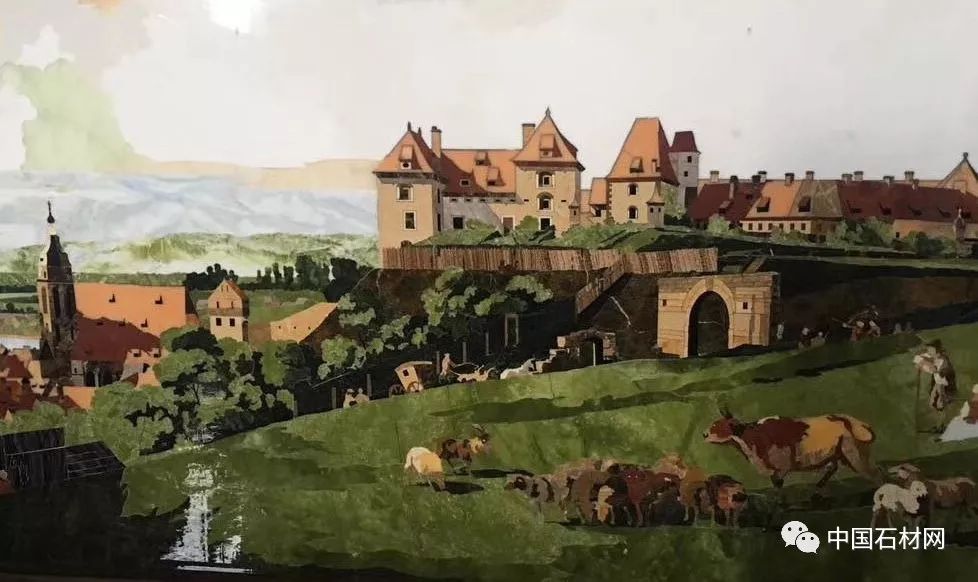 石材水刀加工方法,地面玄关石材水刀拼花效果图