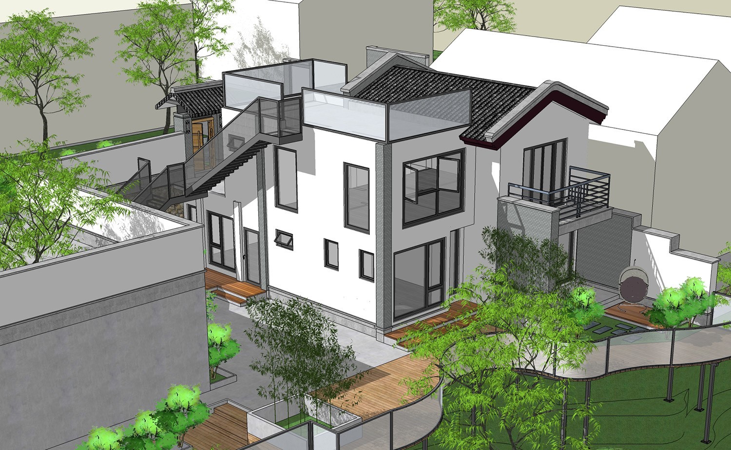 农村自建房步步高升户型别墅,如何自建大面积别墅