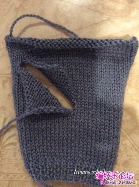 手编毛衣口袋针法,最简单棒针开口袋教程