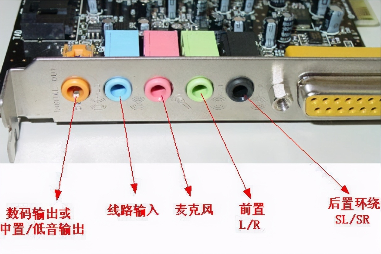声卡安装教程声卡和音响怎样连接,新买的声卡调不了声音