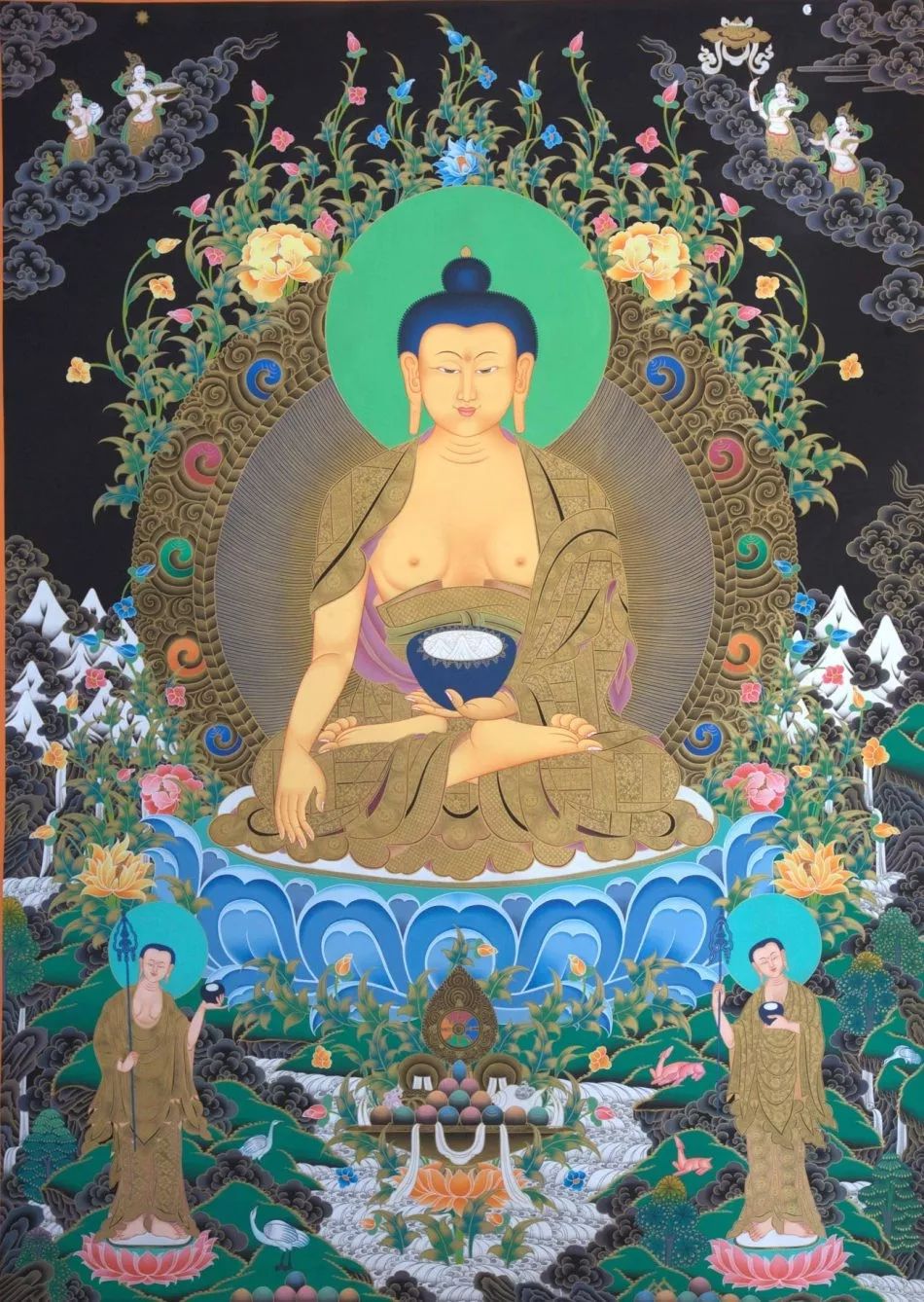 尼泊尔手绘唐卡和西藏唐卡区别,尼泊尔唐卡和藏区唐卡的价格