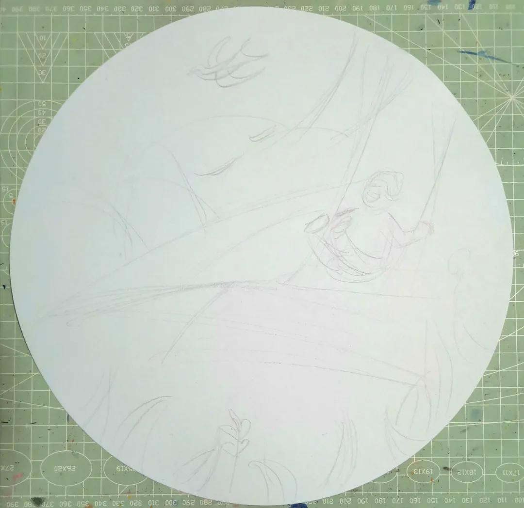 绘画教程|清明节习俗之荡秋千