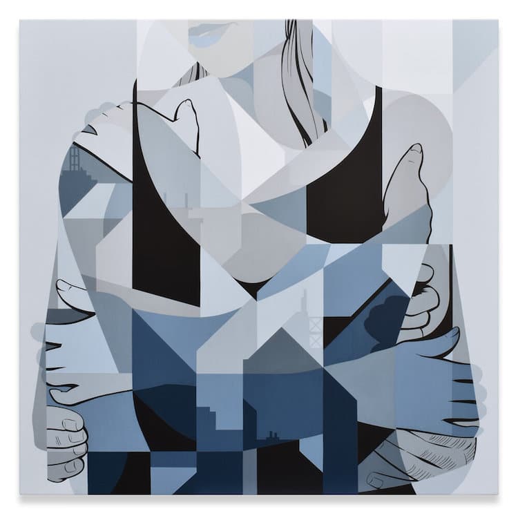 未来主义画作风格,用几何图形画世界名画