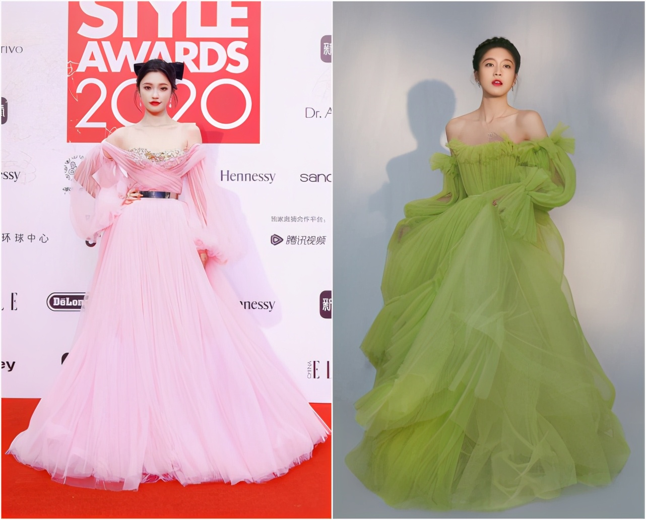 红毯造型，唐嫣林允的公主风不灵了？乔欣钟楚曦争做复古港风美人