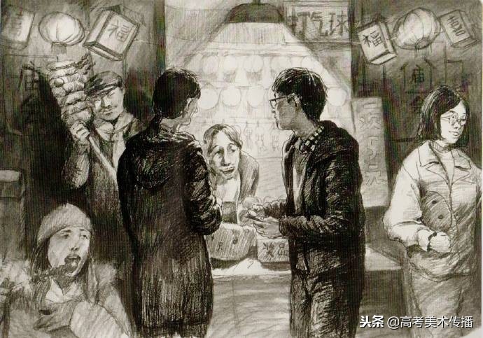 场景速写优秀案例赏析,场景速写命题创作照片