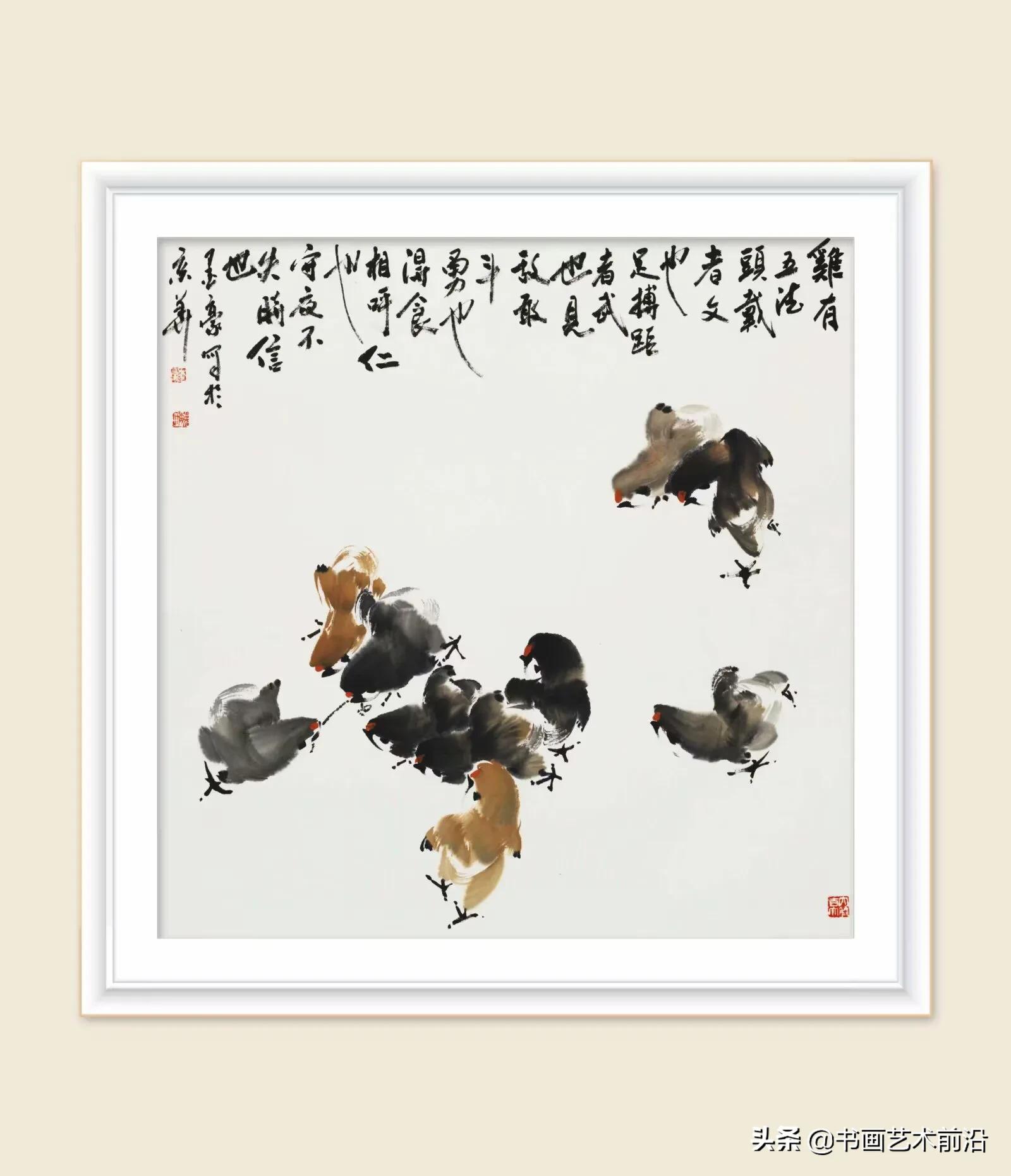 墨豪国画小鸡,墨豪画鸡创作过程