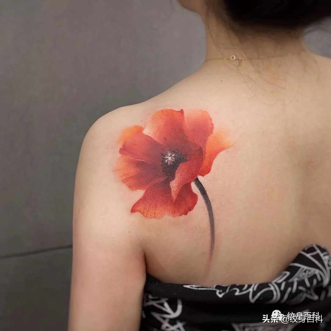 *粟罂**花纹身，致命的吸引~