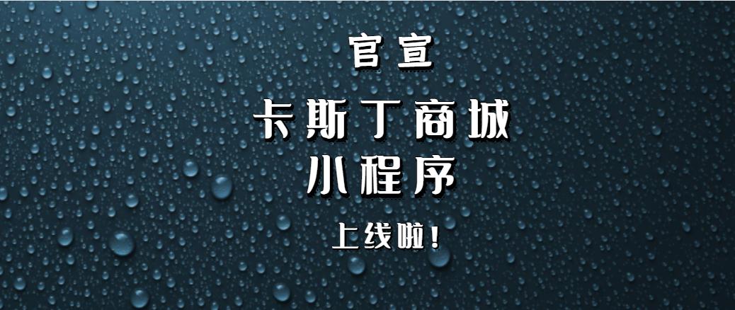 官宣：卡斯丁小程序商城上线啦！小K在卡斯丁等您哦